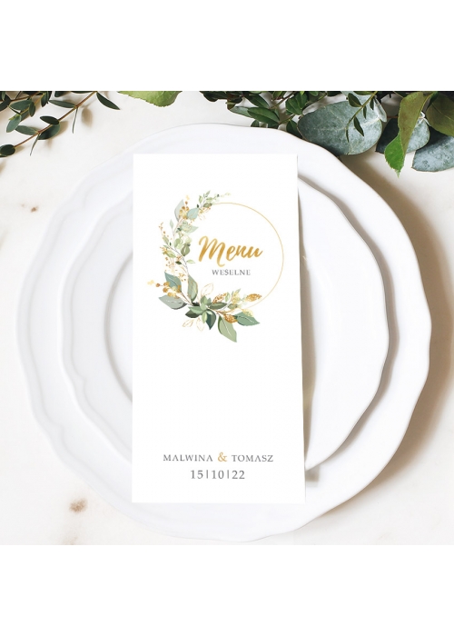 Menu Boho Wianek