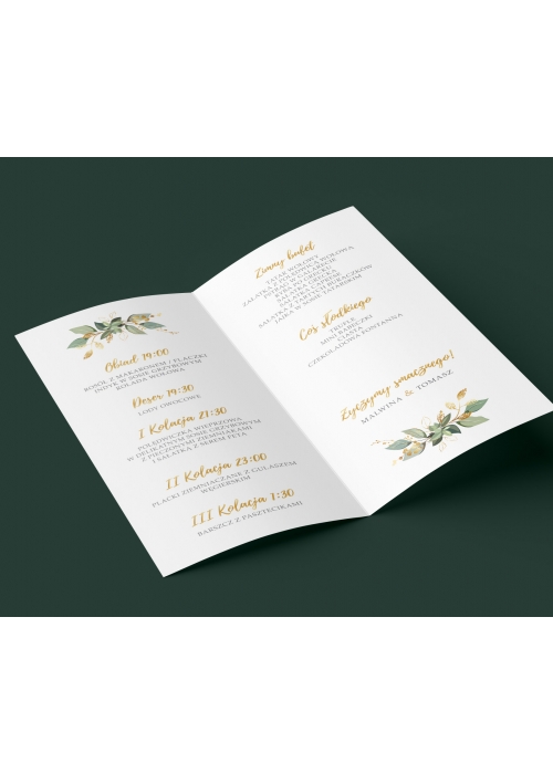 Menu Boho Wianek