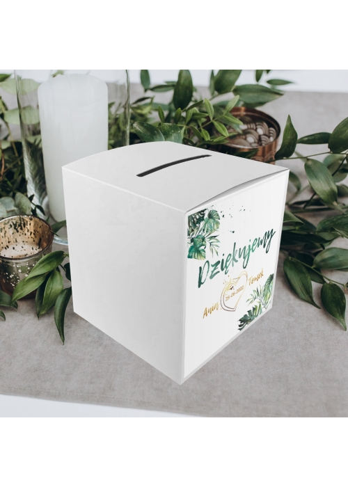 Pudełka na koperty Botaniczny Liść Monstery