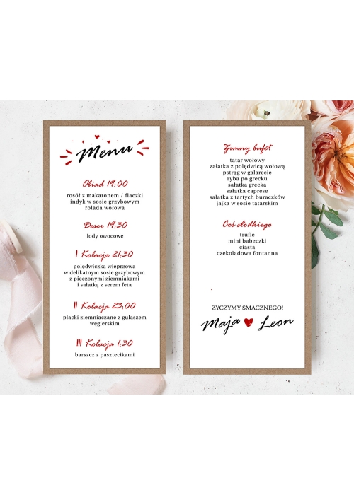 Menu eko kalendarz