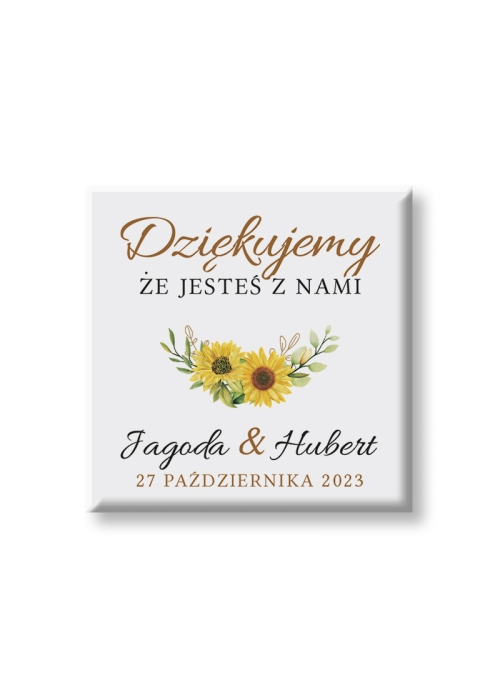 Magnesy Słoneczniki - jednokartkowe