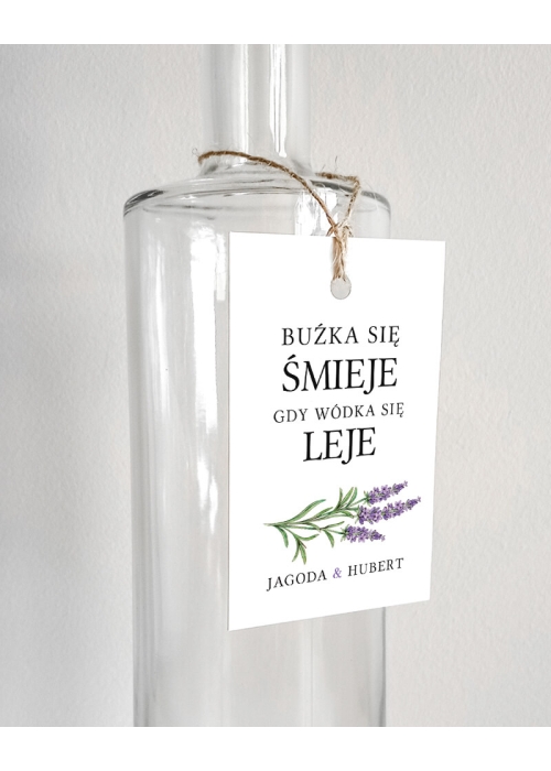 Zawieszki na butelki Kwiat Lawendy
