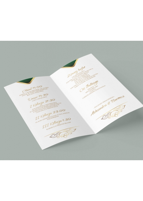 Menu Royal green