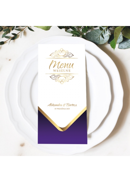 Menu Royal purple