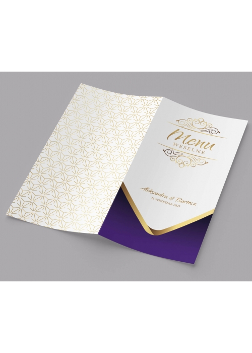 Menu Royal purple