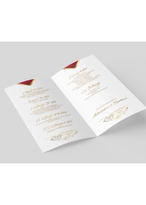 Menu Royal Red