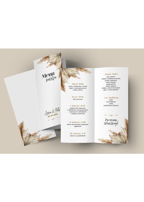 Menu Suszone Liście