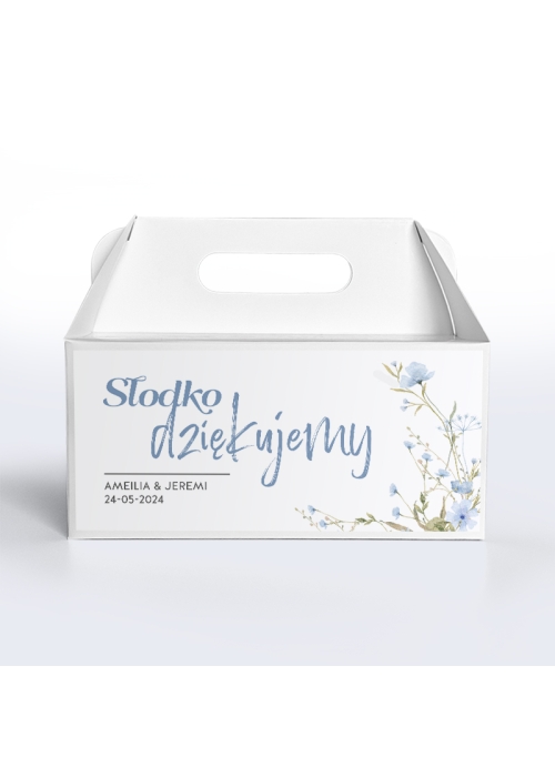 Pudełka na koperty Niebieskie Kwietna Łąka