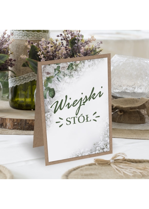 Numery stołów weselnych Gipsówka