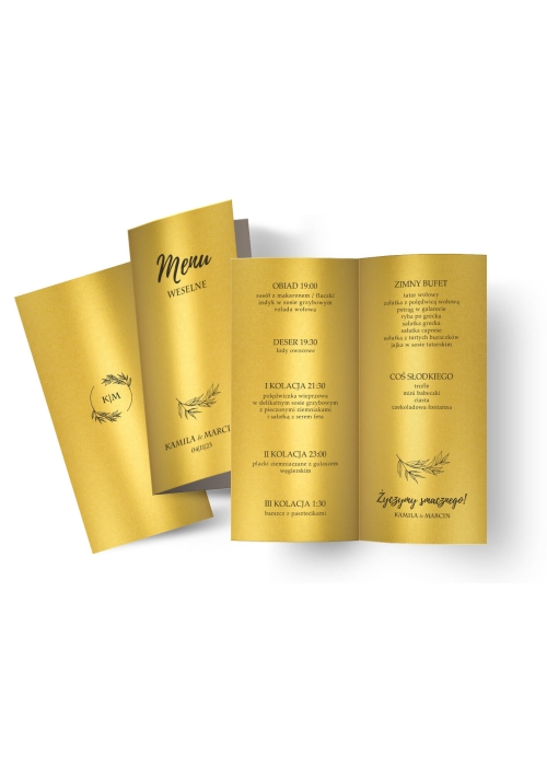 Menu OLIWIA – złota