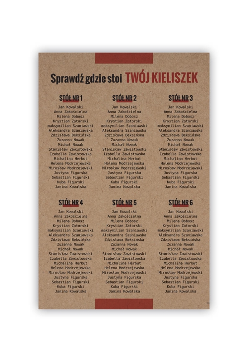 Plan Stołów Wezwanie