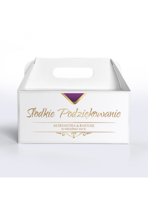 Pudełko na ciasto Royal fuchsia