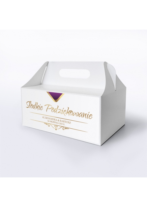 Pudełko na ciasto Royal fuchsia