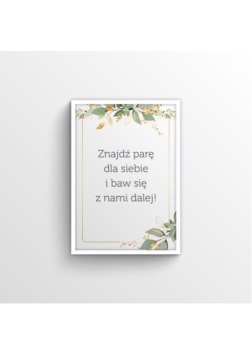 Ramka na wesele z dowolnym tekstem