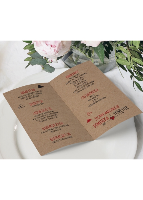Menu rustykalne usta