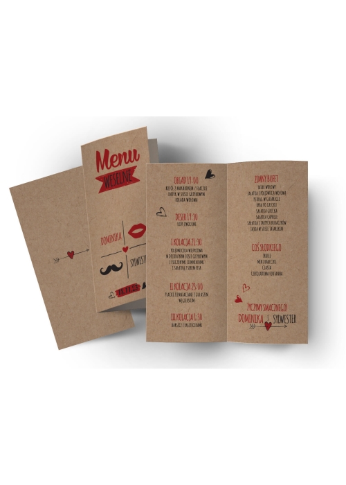 Menu rustykalne usta