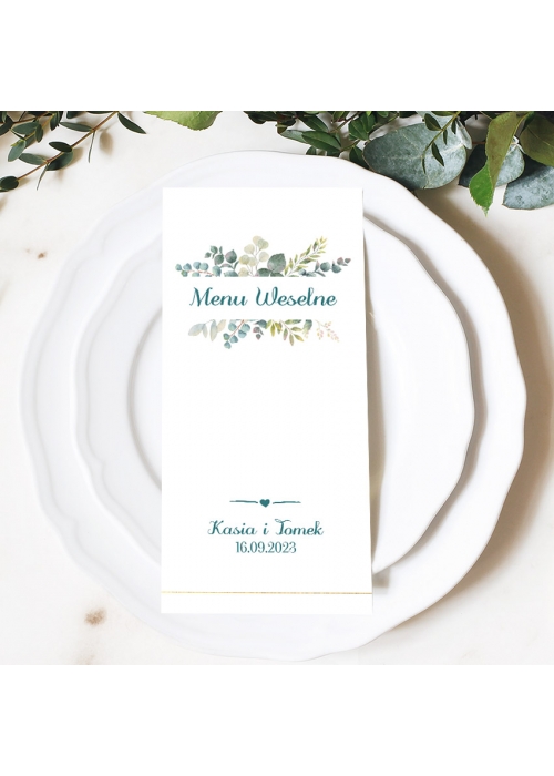 Menu Rustykalne Gałązki