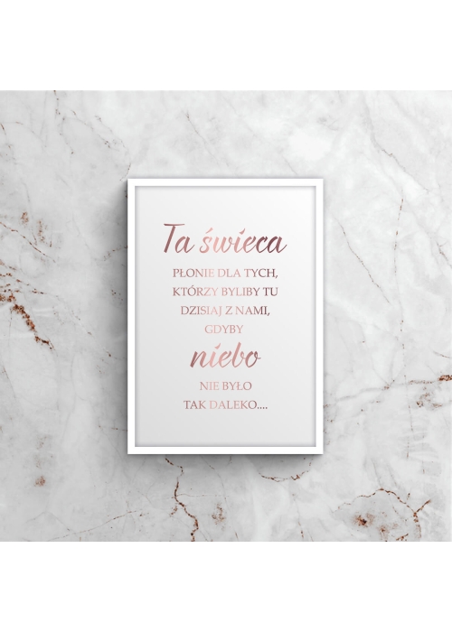 Ta świeca płonie dla... MIRROR – różowe