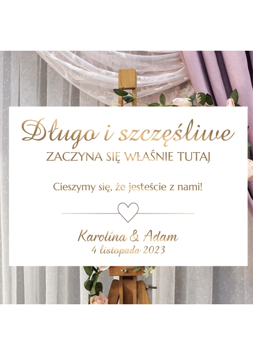 Tablica Powitalna MIRROR – złote