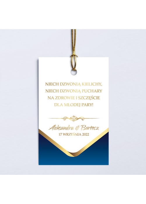 Zawieszki na butelki Royal blue