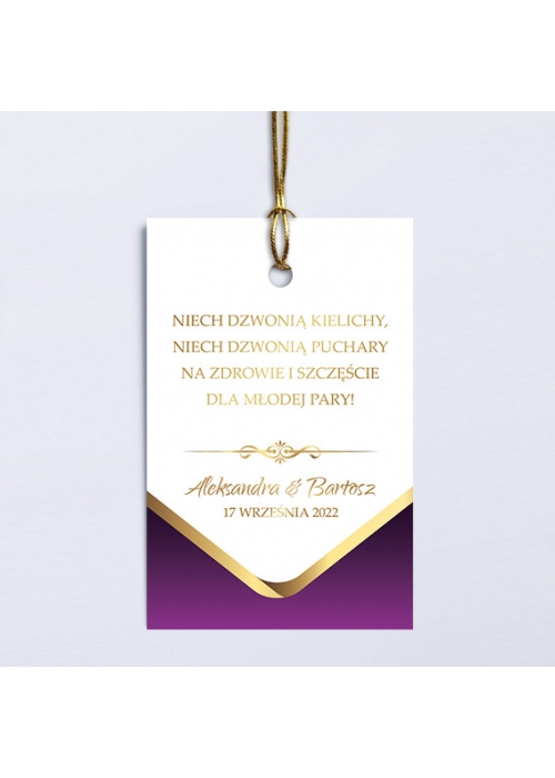 Zawieszki na butelki Royal fuchsia