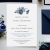 zaproszenie ślubne z chabrami