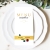 Menu minimalistyczne złoto z czerwienią