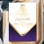 Zaproszenie ślubne Royal Purple – głęboki fiolet w stylu glamour