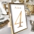Numery stołów weselnych MIRROR – złote